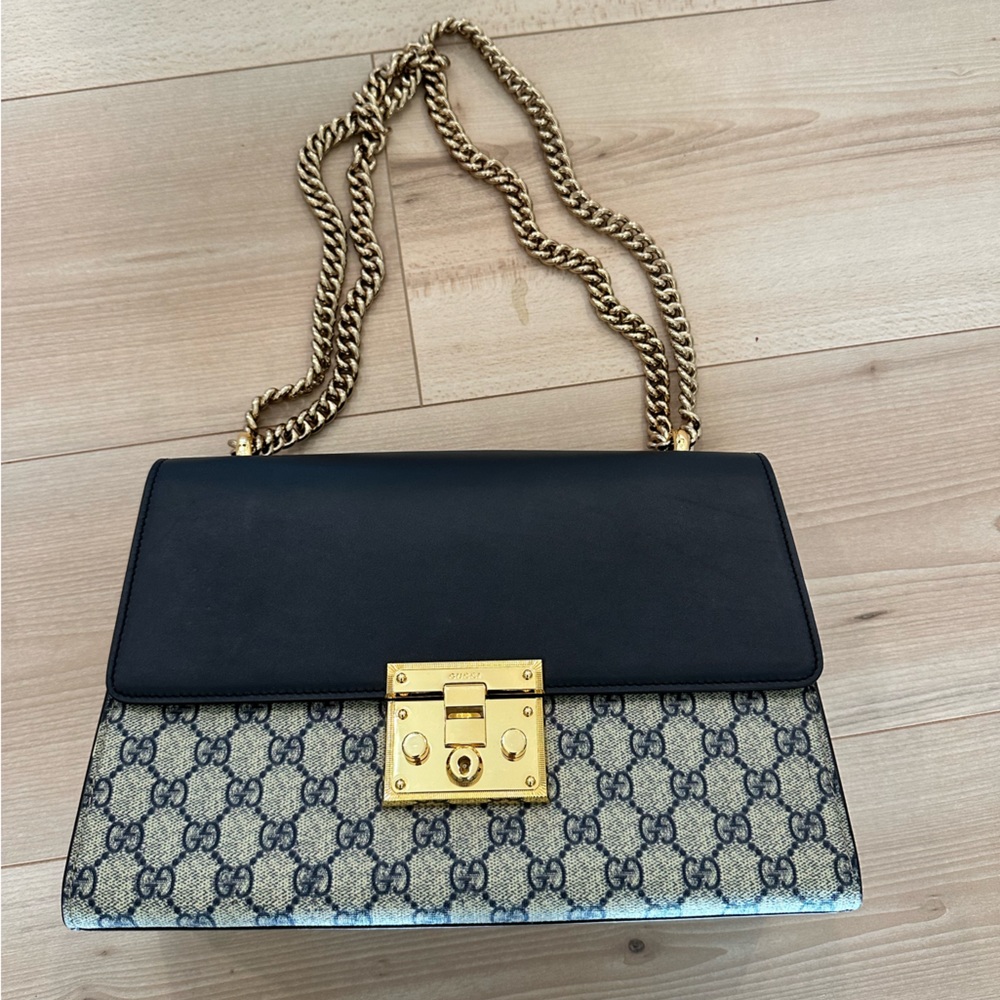 Gucci Supreme Medium Padlock Bag